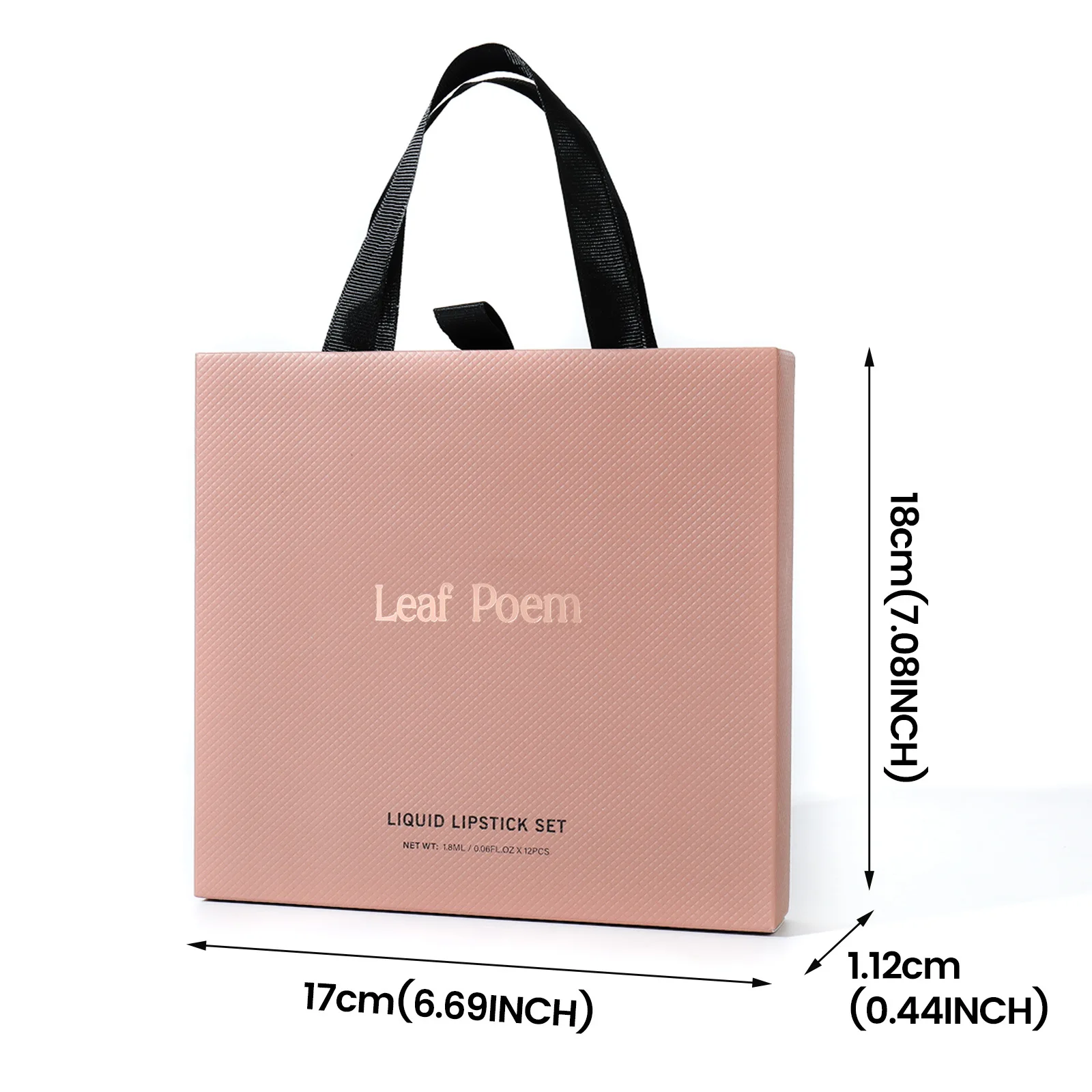 مجموعة ملمع شفاه سائل مكونة من 12 كوبًا غير لاصقًا مع مجموعة ألوان تدوم طويلاً، صندوق هدايا مكياج شفاه غير لامع سهل الاستخدام