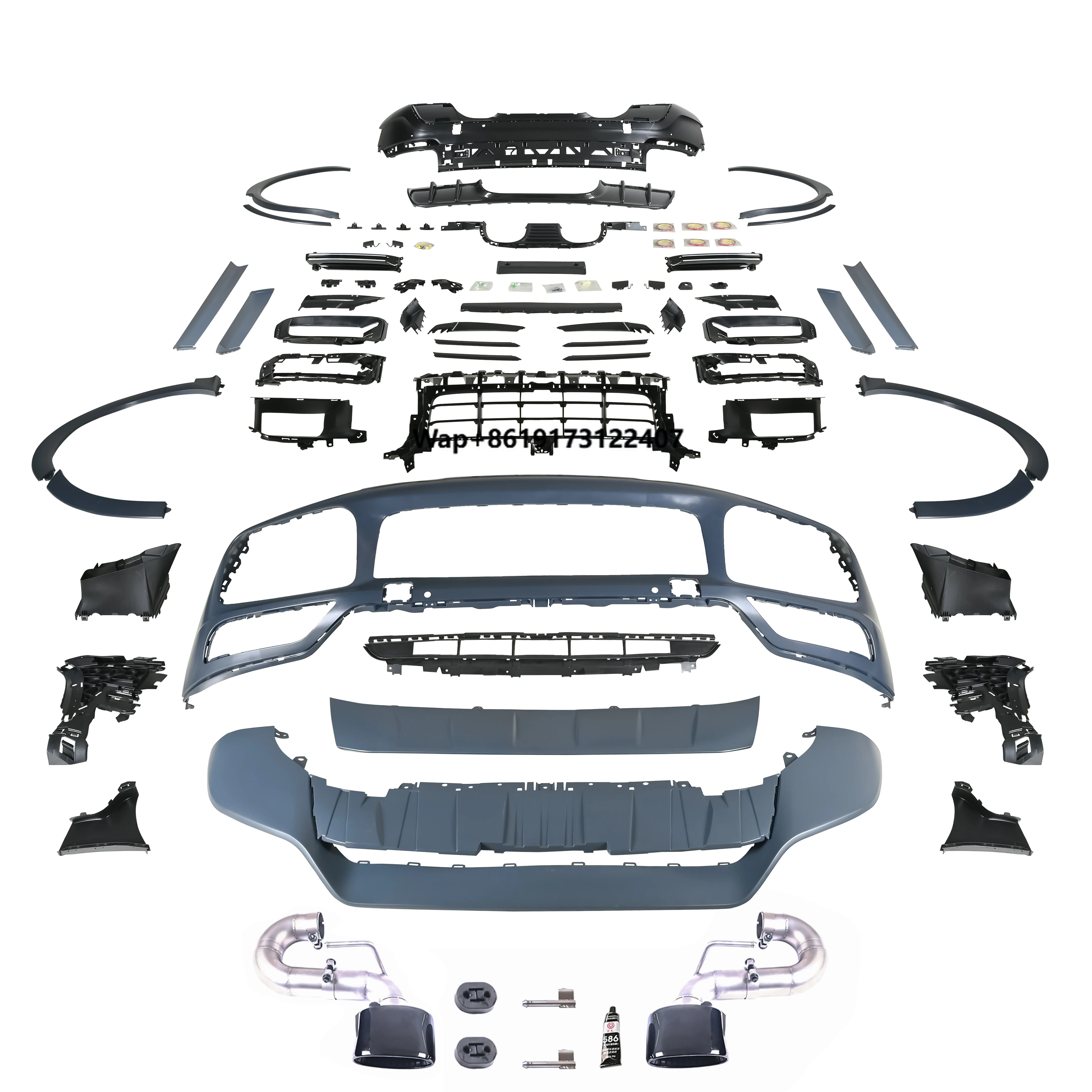 

Upgrade GTS/SD Front Bar and GT Front Rear Lip Assembly New Condition PP Material Car Bumpers for 9Y0.1 2018-2023