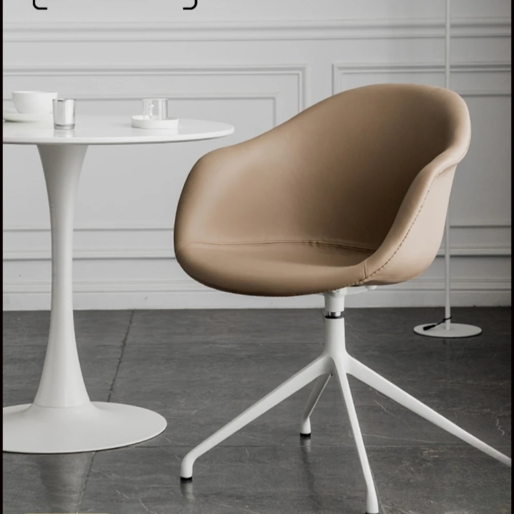 Nordic computer chair creative office staff lift rotating chair study modern simple home roller back chair