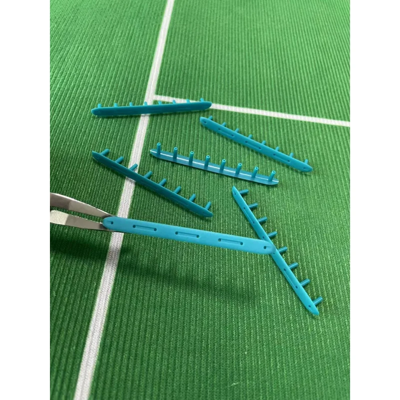 1pc badminton racket threading nail protective cover, six holes or eight holes, color random hair, convenient and fast