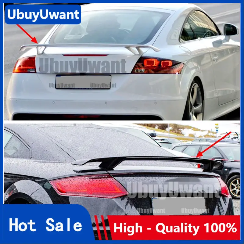 

Glossy black Trunk Spoiler For Audi TT MK2 Boot Wing Lip Decoration Body Kits Spoiler 2008 2009 2010 2011