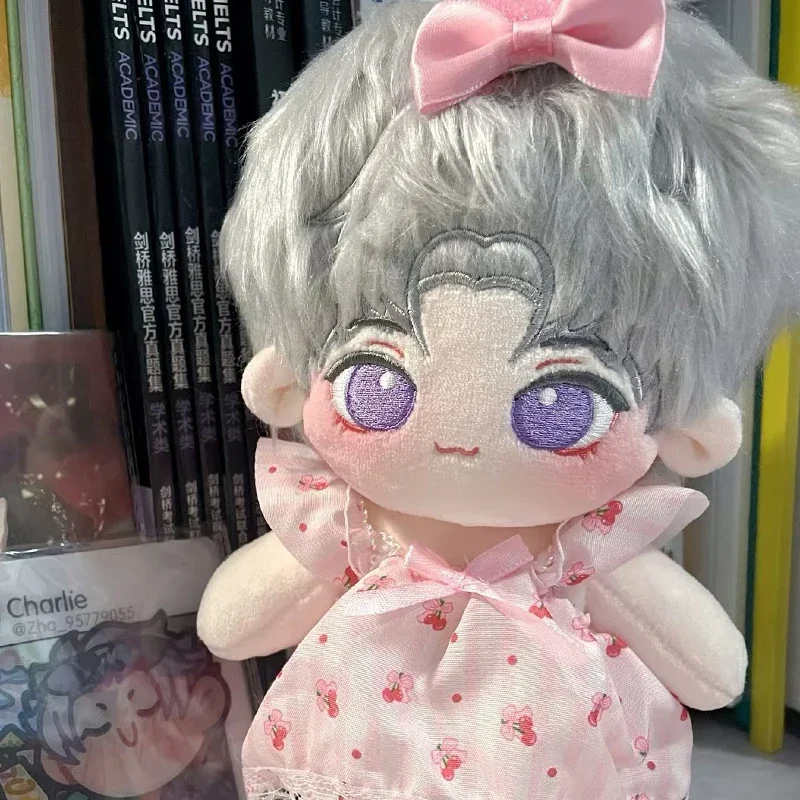 Love and Deepspace 20cm Cotton Doll Lovely Princess Dresses with Headband Doll Cute Accessories Princess Suspender Dress