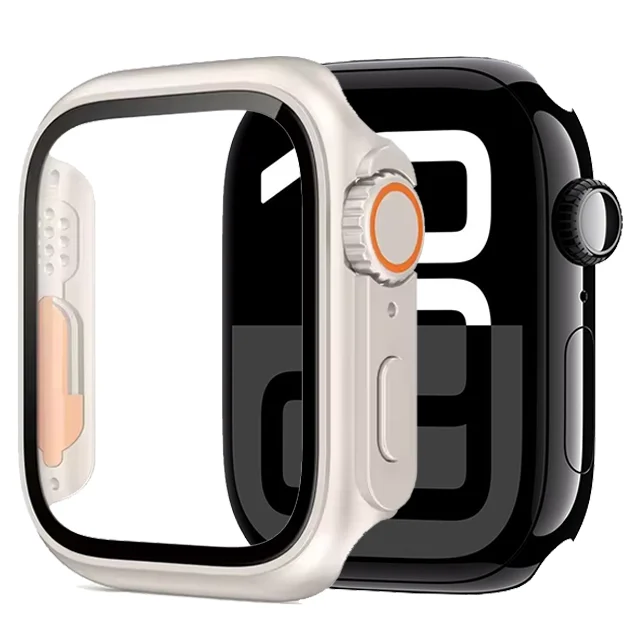 Glas+Hülle für Apple Watch 11 10 46mm 42mm 9 8 7 45mm 41mm Displayschutzfolie Change Ultra 3/2/1 Stoßfänger-Abdeckung iWatch 6 5 4 SE3/2/1 – Detail 12