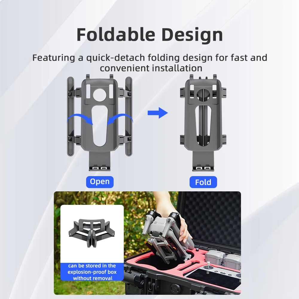 BRDRC Landing Gear for DJI Air 3/Air 3S Foldable Extension Support Legs Dorne Heighten Bracket Protector Feet Stand Accessories