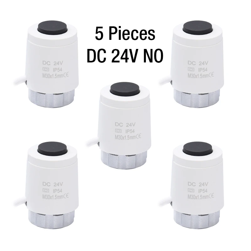 Radiator 24v Normally Open Thermal Actuator Electric Thermoelectric Drive Motor Head for Underfloor Heating Manifold