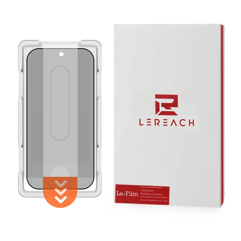 LeReach CF Privacy Tempered Glass for Oppo Find X9 Pro / X9 Ultra Locator Anti-Spy Screen Protector Film