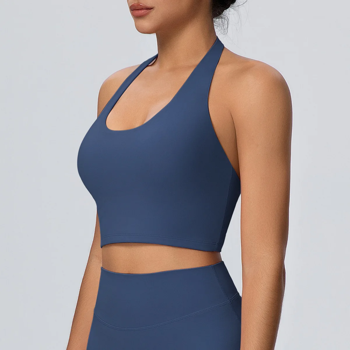 MIML Women's Backless Yoga Sports Bra with Hanging Neck Strap Shockproof Running Fitness Vest Beautiful Design Underwear
