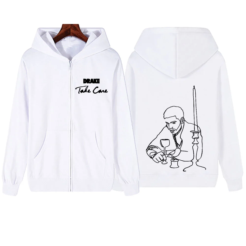 Take Care Drake 2024 ซิปHoodie Harajukuเสื้อStreetwearแฟนเพลงของขวัญVคอเสื้อปกติUnisex