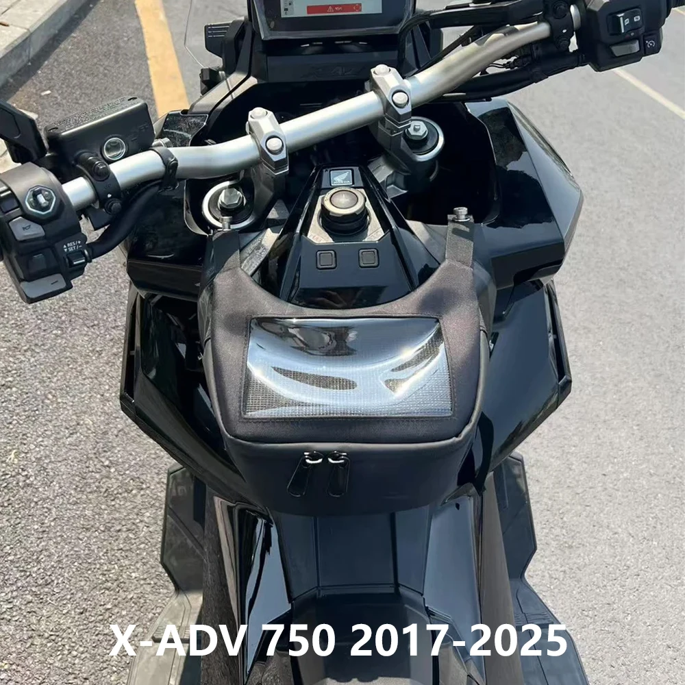 

Motorcycle Scooter Black Tank Bag For Honda X-ADV 750 X-ADV750 XADV750 2022 2023 Storage Pouch Tunnel Bag X ADV 750 2017-2025