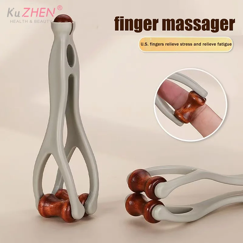 

Массажер для акупунктурных точек суставов пальцев, ролики с эссенционным маслом, снимает усталость пальцев, массажный инструмент от артрита, акупунктурные точки, массаж