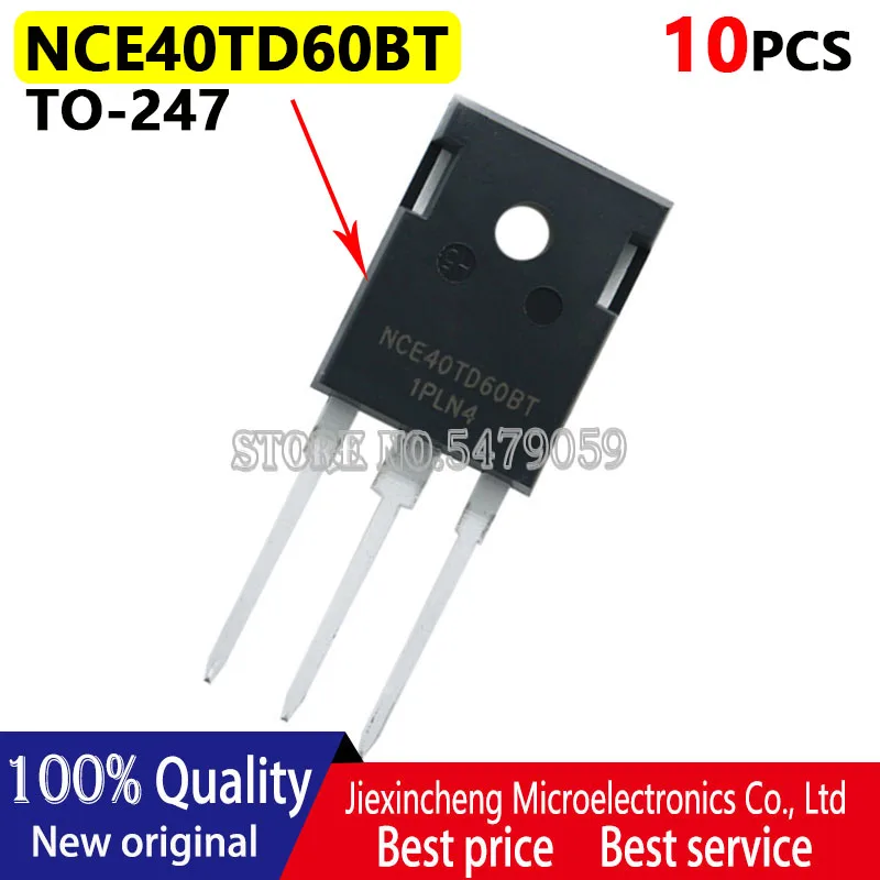 

10PCS NCE40TD60BT NCE40TD60B NCE40TD60 40A/600V TO-247 IGBT 100%New original