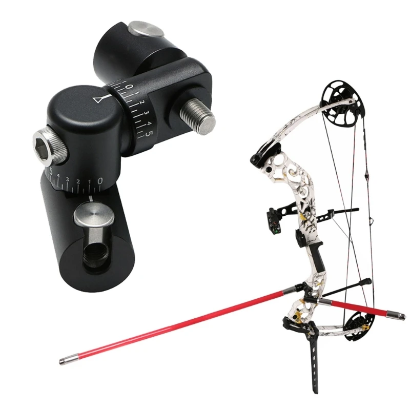 Quick Disconnects Bar Mount Single Side Bar Mount Compound Bows Adapters Shock Absorption Stabilizers Easy to Use 69HD