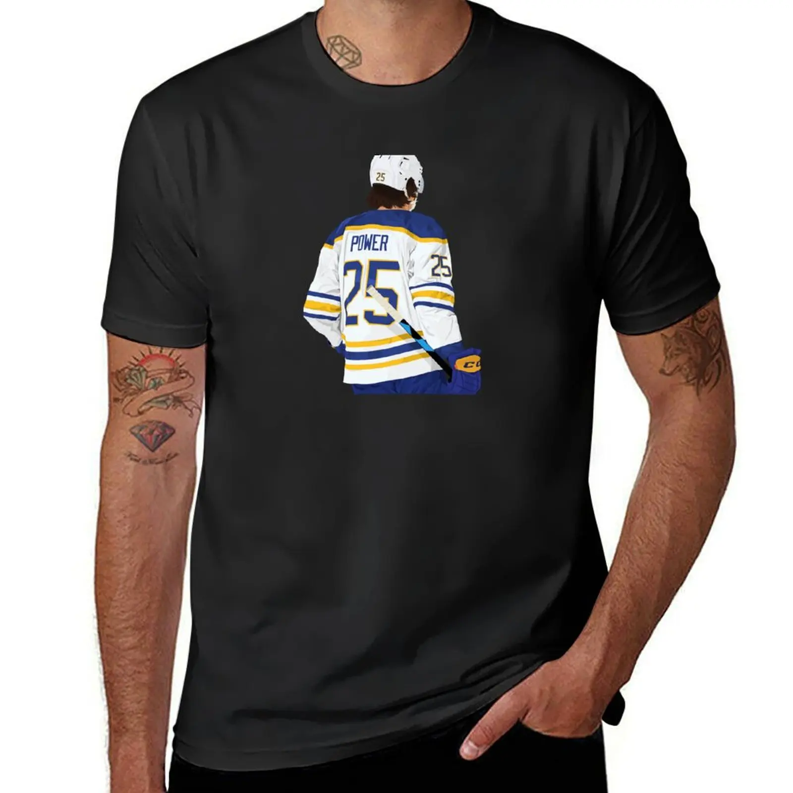 Owen Power 25 T-Shirt aesthetic clothes oversized plain Men's clothing
