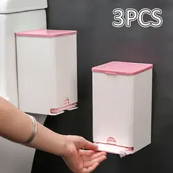 3x Wall Mount Storage Box Sanitary Pad Holder for Home Bathroom Vanity Pads Holder Dispenser Public Restroom Home Office