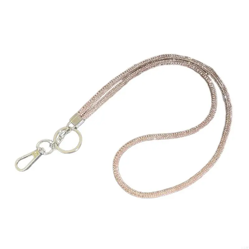 Schillernde Strasssteine ​​Crystal Phone -Riemen modische Crossbody -Kette für Handys – Detail 4