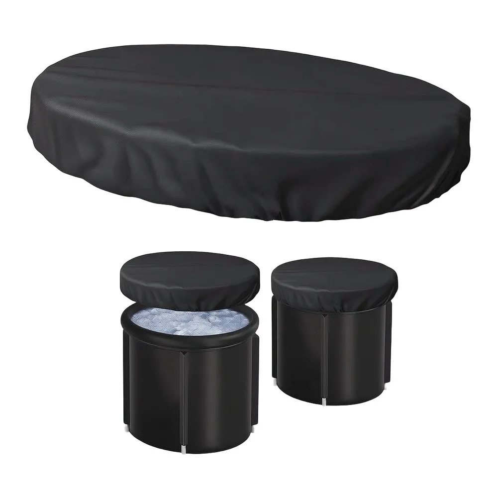 1pc Portable Ice Bath Cover Waterproof Ice Tub Cover With Drawstring For Bath Tub All-Weather Protection Replacement Cover