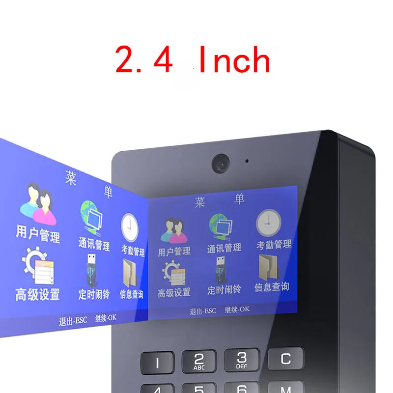 Hot!High-Capacity 1000-Template Biometric Fingerprint Access Control Attendance hine Card/Password