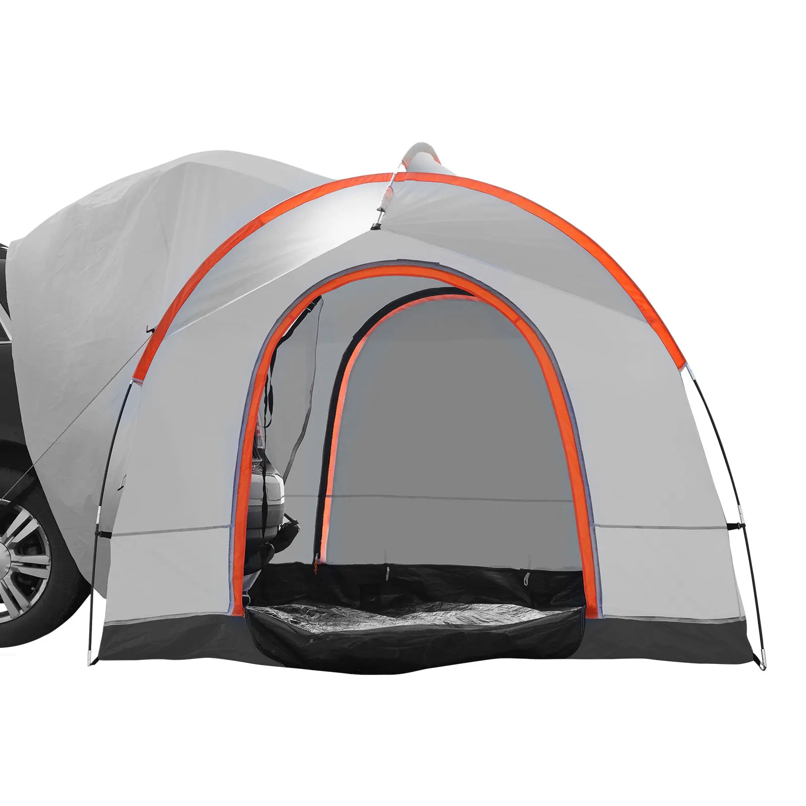 VEVOR SUV Camping Tent, 8'-8' SUV Tent Attachment for Camping with Rain Layer and Carry Bag, PU2000mm Double Layer Truck Tent