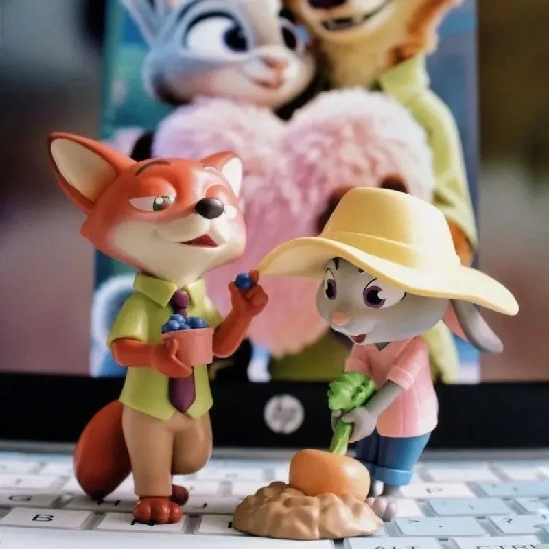 Disney Zootopia Judy Nick Blind Box Najlepszy Partner Słodka Zależność Figurki Ozdobne Prezent Dobry Wygląd Uroczy Nowy Śliczny