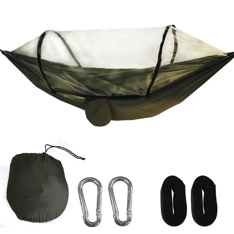 Automatic Quick-opening Mosquito Net Hammock Single Double Outdoor Camping Recreational Mosquito-proof Hammock Camping Awning