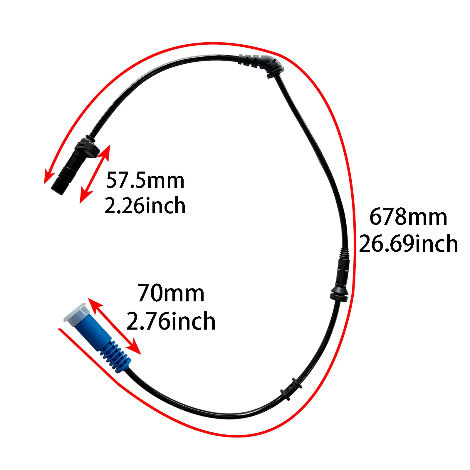 Voor Mini One Cooper R50 R52 R53 2001-2008 Links Rechts ABS Wielsnelheidssensor 34526756385 34526756384 Auto remsysteem Deel