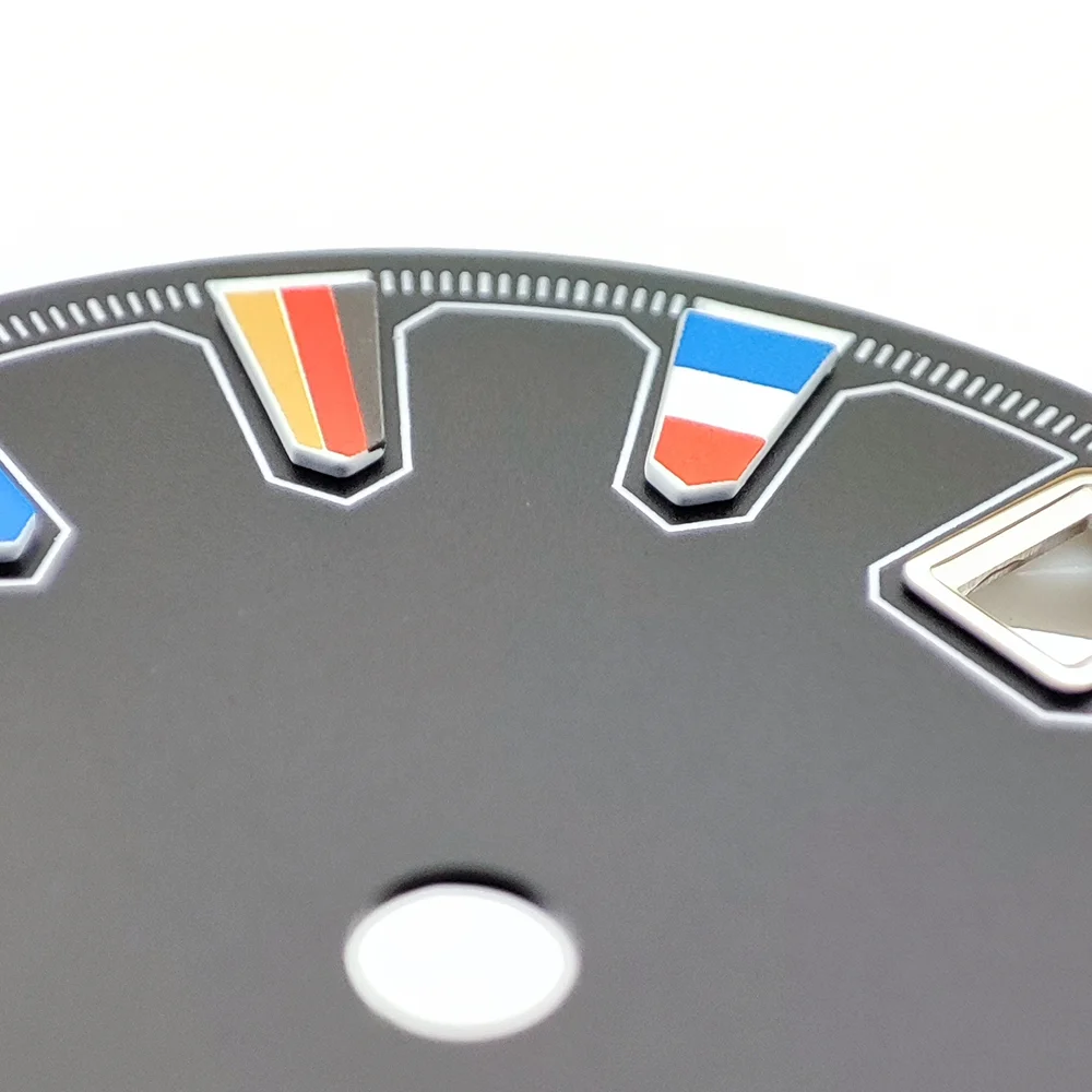 NH35 다이얼 28.5mm 다이얼 국기 다이얼 NH35/NH36 무브먼트 시계 부품 교체 부품 맞춤형 로고 지원