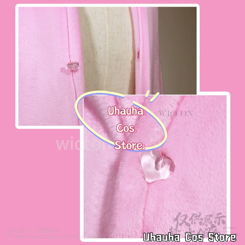 Anime Game NEEDY GIRL OVERDOSE Cosplay KAngel P-chan Costume Y2K Jirai Kei Blanket Kawaii Pink Cat Hooded Soft Cape Customized