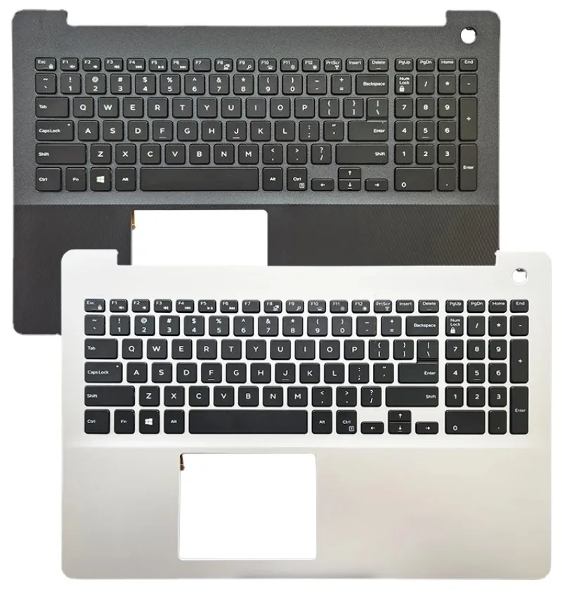 

Original US Keyboard for lnspiron 15-5000 5583 0CH5HX Laptop Palmrest Upper Cover Top Case with Backlit keyboard Black Silver