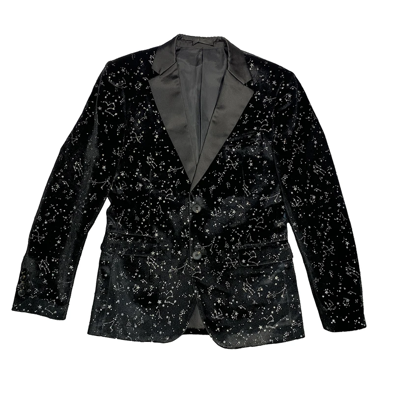 Sequin Design Men Blazers Singer DJ Stage Suit Jacket Wedding Business Casual Dress Coat 2021 Blazer Masculino Veste Homme