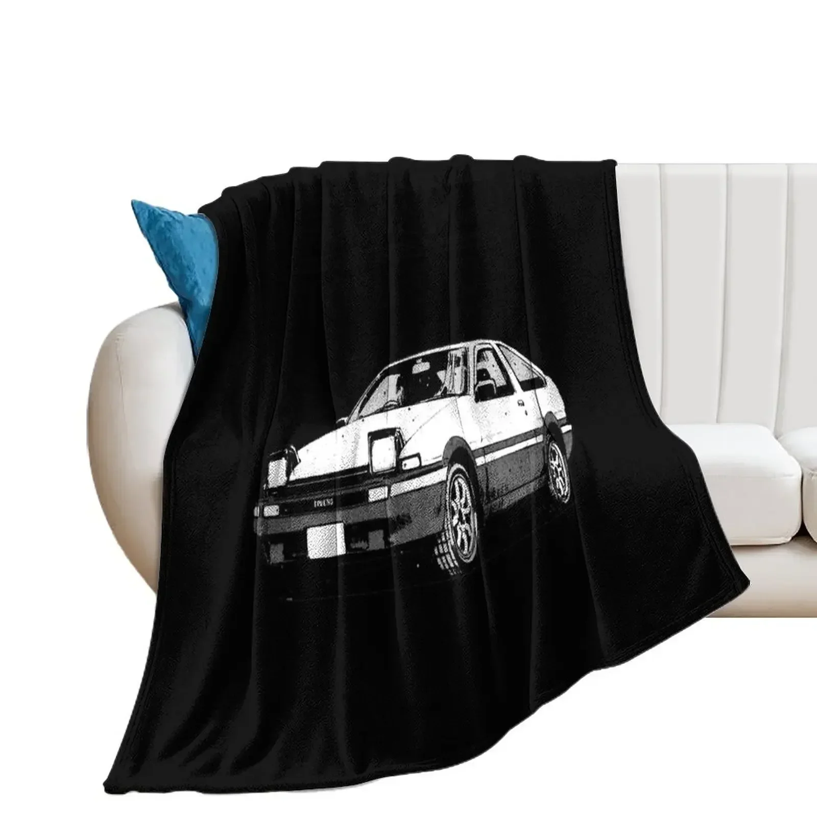 Initial D Fujiwara Tofu Shop AE86 Manga Throw Blanket Picnic Thermal Sleeping Bag halloween Blankets