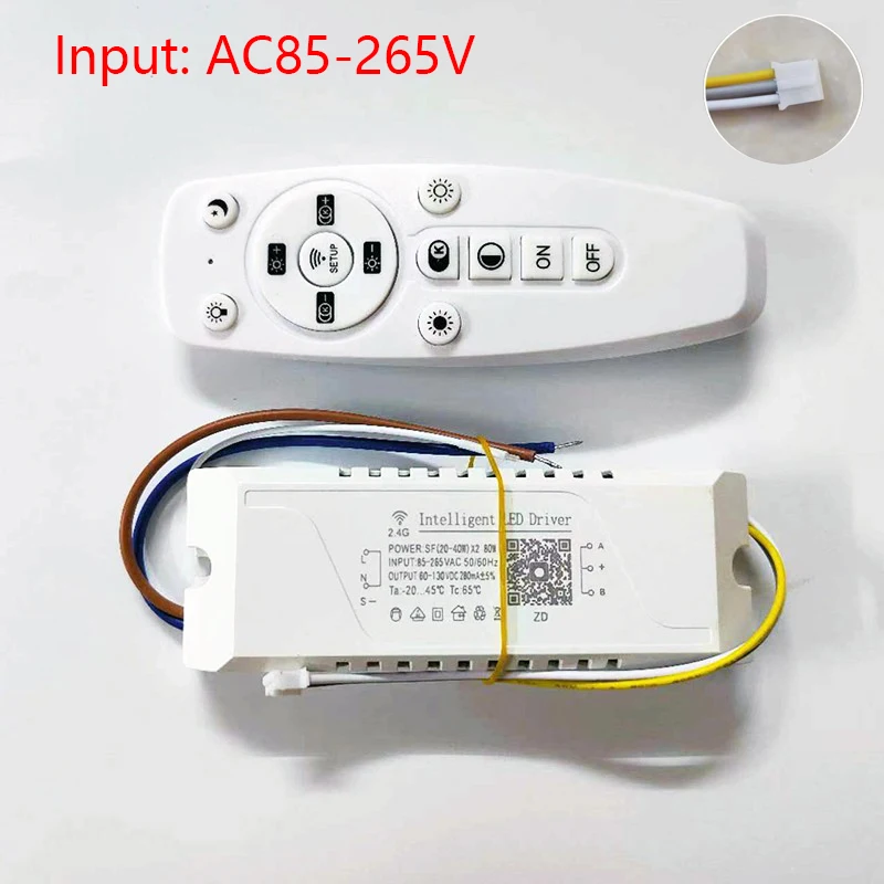 Power Input AC110-220V controllo APP LED driver di isolamento 2.4G trasformatore LED intelligente remoto (40-60W)X2 (60-80W) x 2