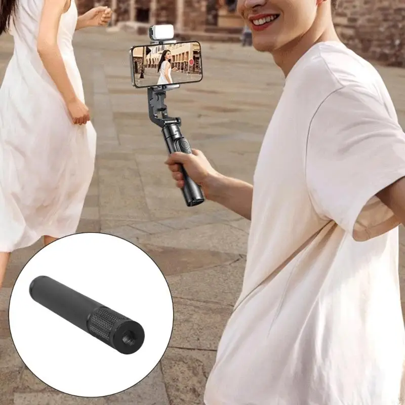 

Y4QF Universal 1/4inch Tripod Extension Rod for Live Streaming Broadcast Camera Stand and Desktop Tripod Support Mount