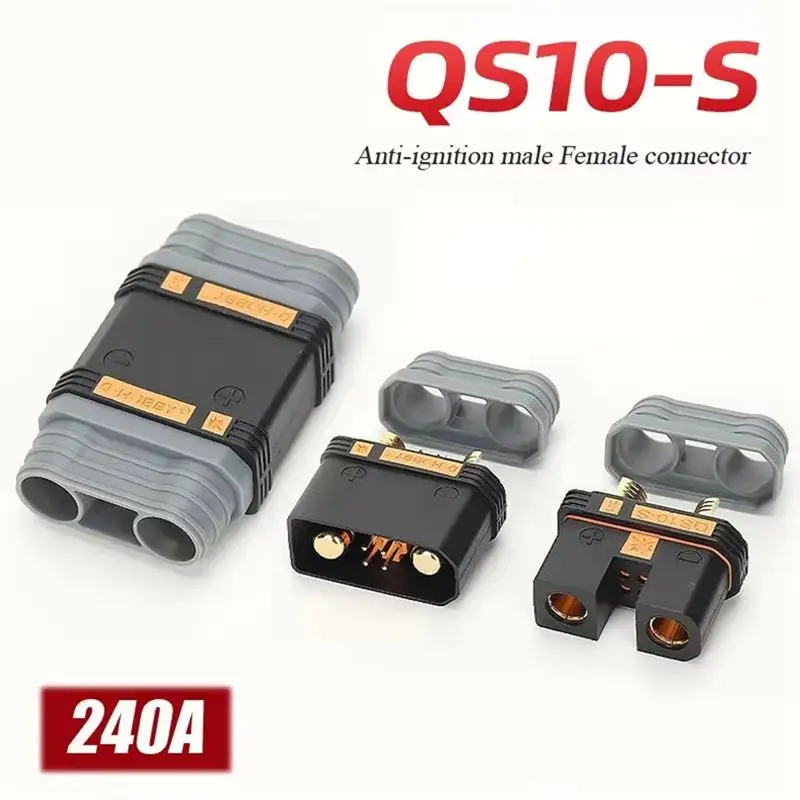 Happy New- QS10 Anti-Sparking Connector Connector Anti-Ignition Electric 4-10AWG Male Andfemale Anti-Ignition Plug