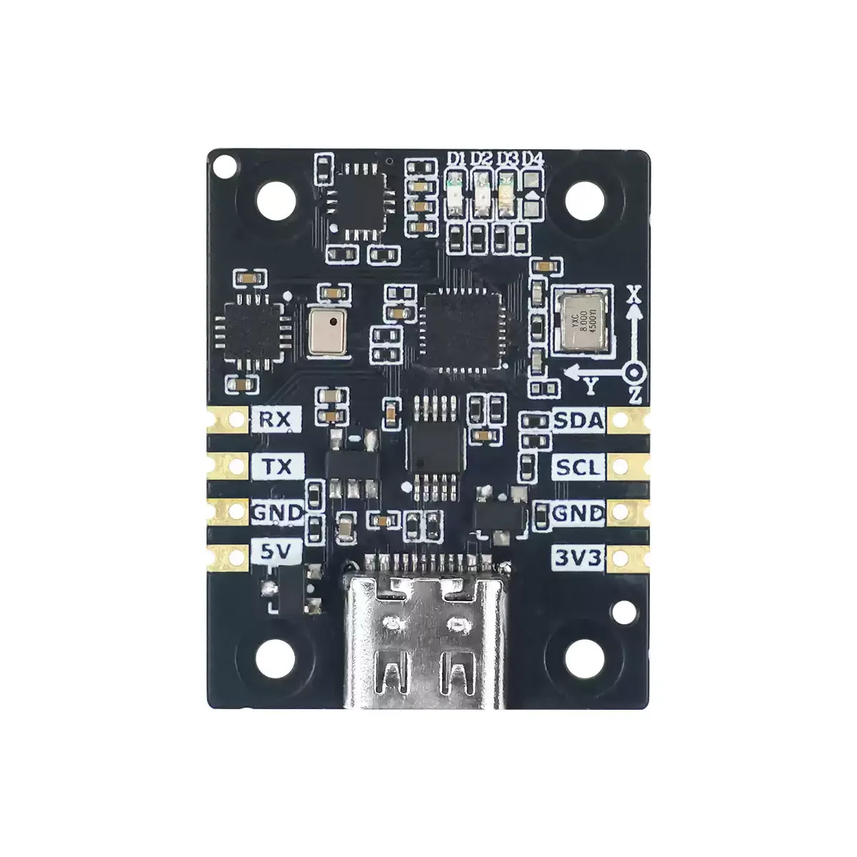 6/9/10-Axis IMU Sensor Module Smart AHRS Attitude & Orientation Sensor with Serial Barometer & Gyroscope for ROS Robots