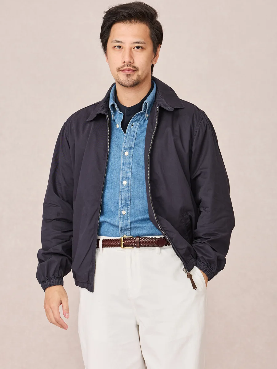 

Retro American Pure Cotton Jaet Men's Spring Autumn Thin Adstrative Busin Casual Top for Middle-Aged Men