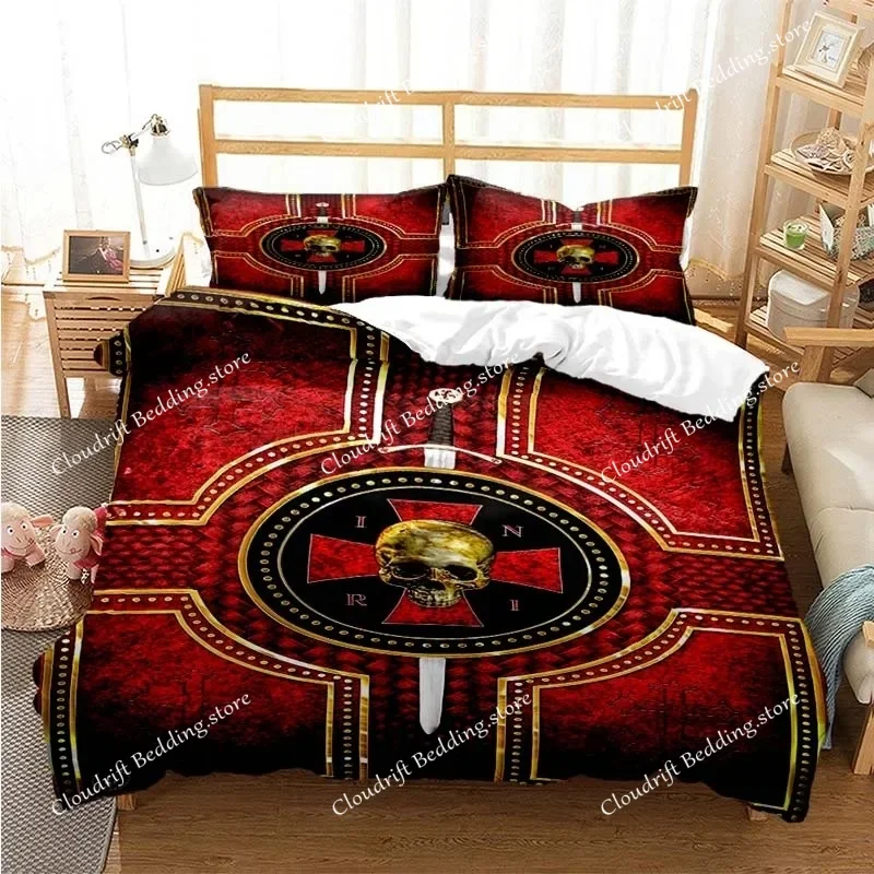 Masonic Freemason Illuminati Bedding Sets Exquisite Bed Supplies Set Duvet Cover Bed Comforter Set Luxury Birthday Gift 6