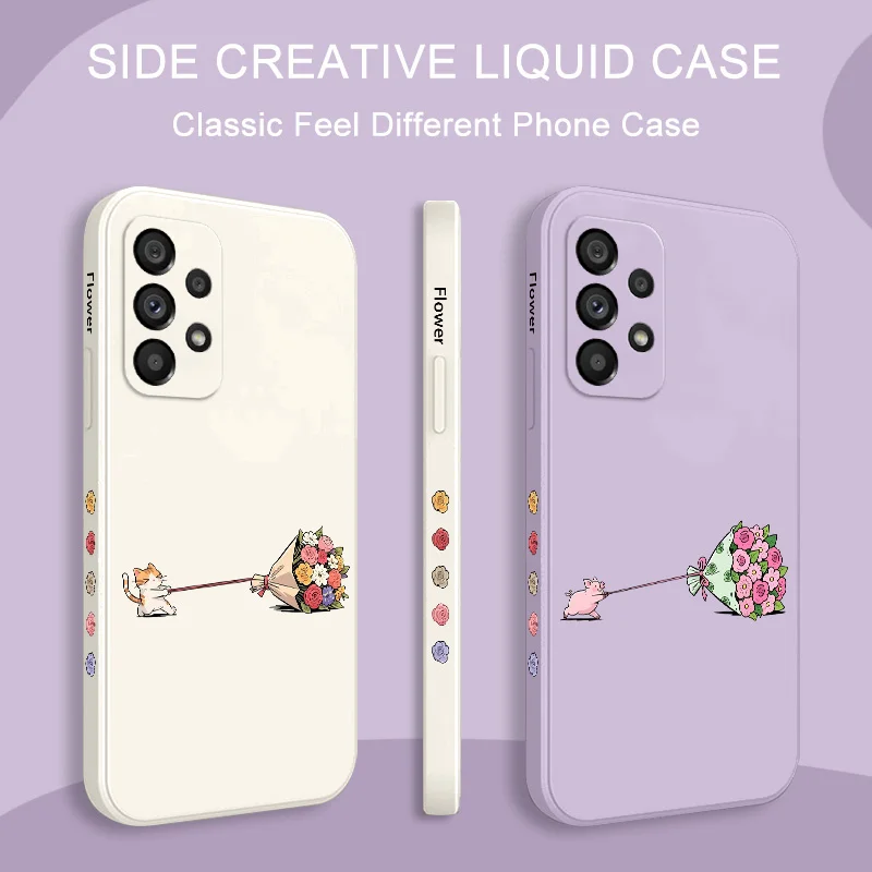 

Love Bouquets Case For Samsung Galaxy A73 A53 A33 A23 A13 A03 A72 A52 A52S A32 A22 A12 A02 A02S A71 A51 A31 A21S 4G 5G Cover