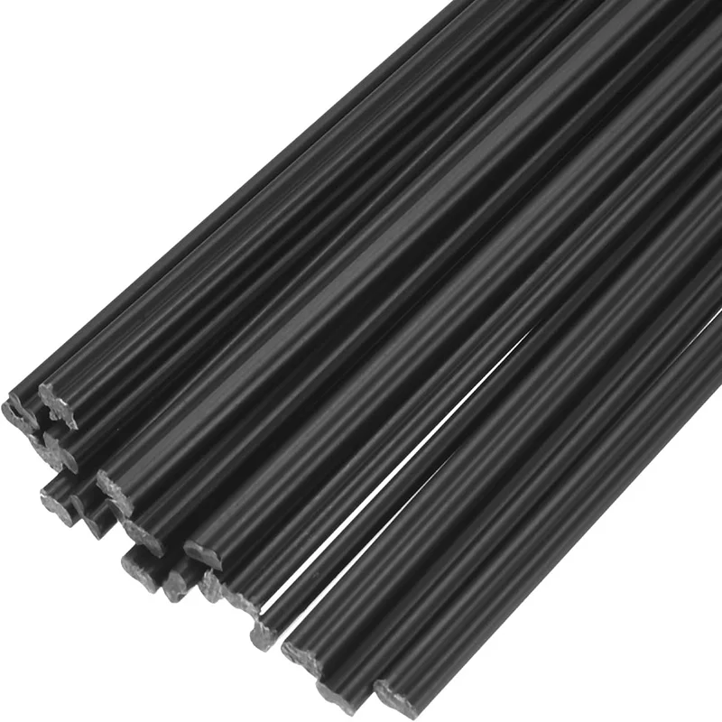 20pcs 13-Inch Black PP Plastic Welding Rods 1/4' Diameter for Car Bumpers Kayak Repair Plastic Welder Soldering Tool Kit