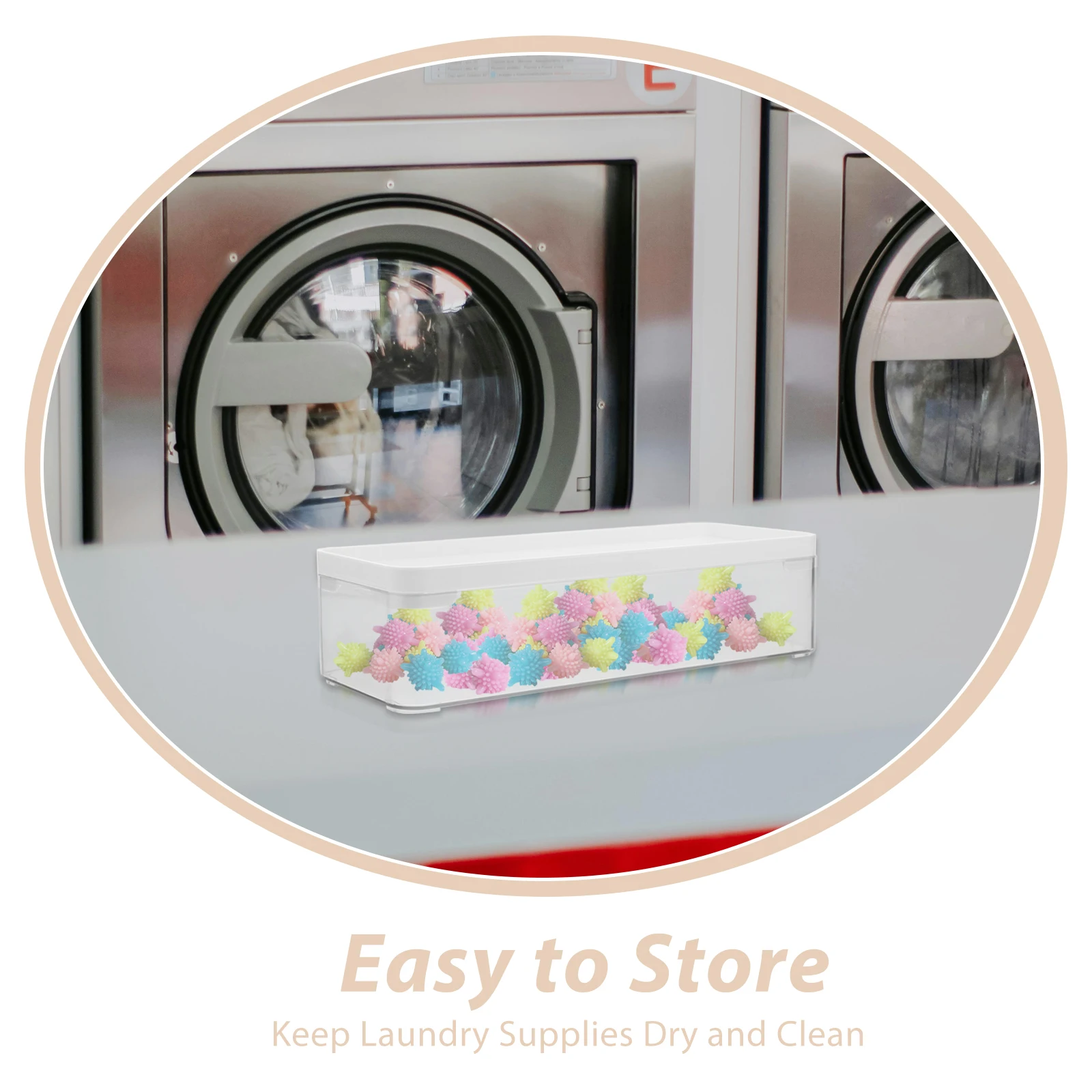 حاوية جراب تخزين بلاستيكية شفافة لتنظيم الغسيل، منظم غرفة الغسيل المتين، حامل جراب غسالة الأطباق