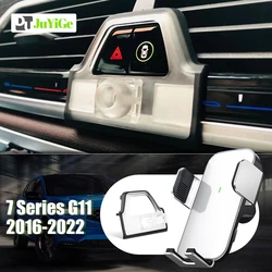 For BMW 7 Series G11 2016-2022 2017 2018 2019 Car Mobile Phone Holder Special Fixed Bracket Solar Magnetic Wireless Charging
