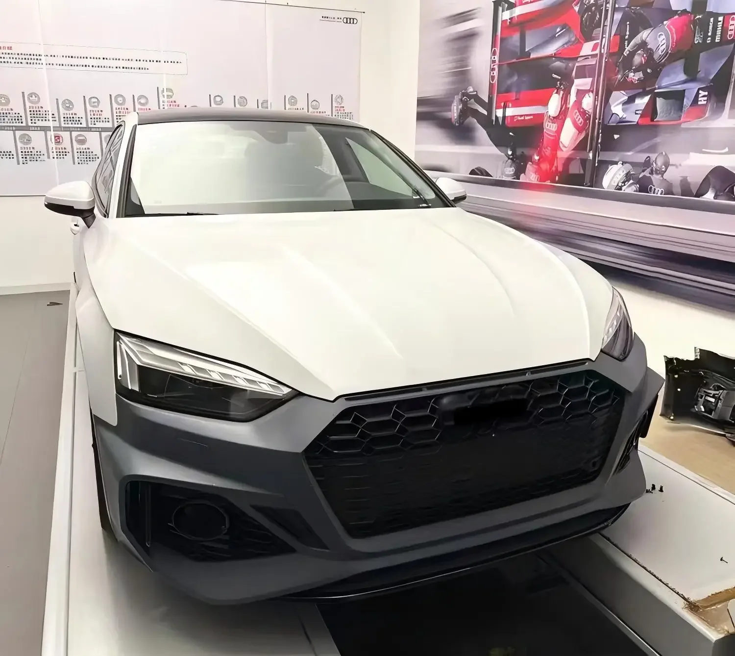 XDS T-2021-2022 A5 B9 フェイスリフトに 2022 新しい RS5 スタイルボディキット高品質車のバンパーグリルアクセサリー簡単なインストール