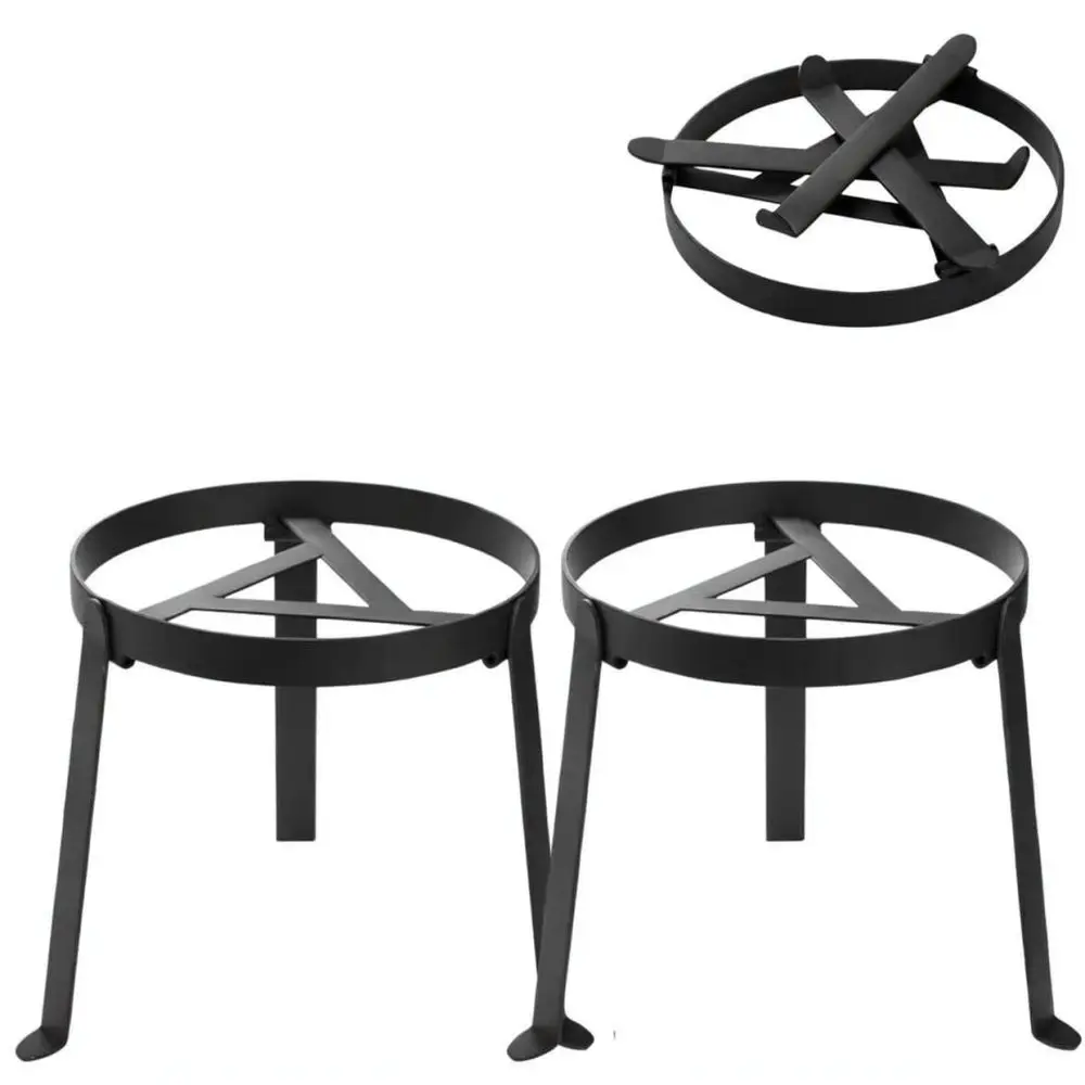 Collapsible Outdoor Campfire Tripod Portable Grilling Stand For Camping Picnic Hiking Cooking Pot Holder Gear