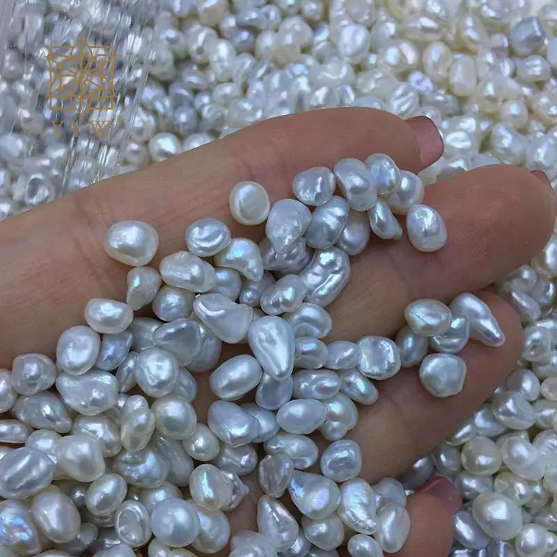 20pcs Cultured Reborn Freshwater Pearl Beads Diy No Hole White 5-8mm Crucifix Stone For Jewelry Making Diy Necklace Bracelet