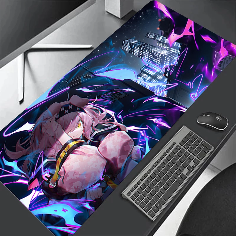 Mouse Mat Anime Game Arknights Mousepad With Pad gaming accessories Prime Gaming Desk Mat XXL Keyboard Pad Stitch Pad 50x100cm