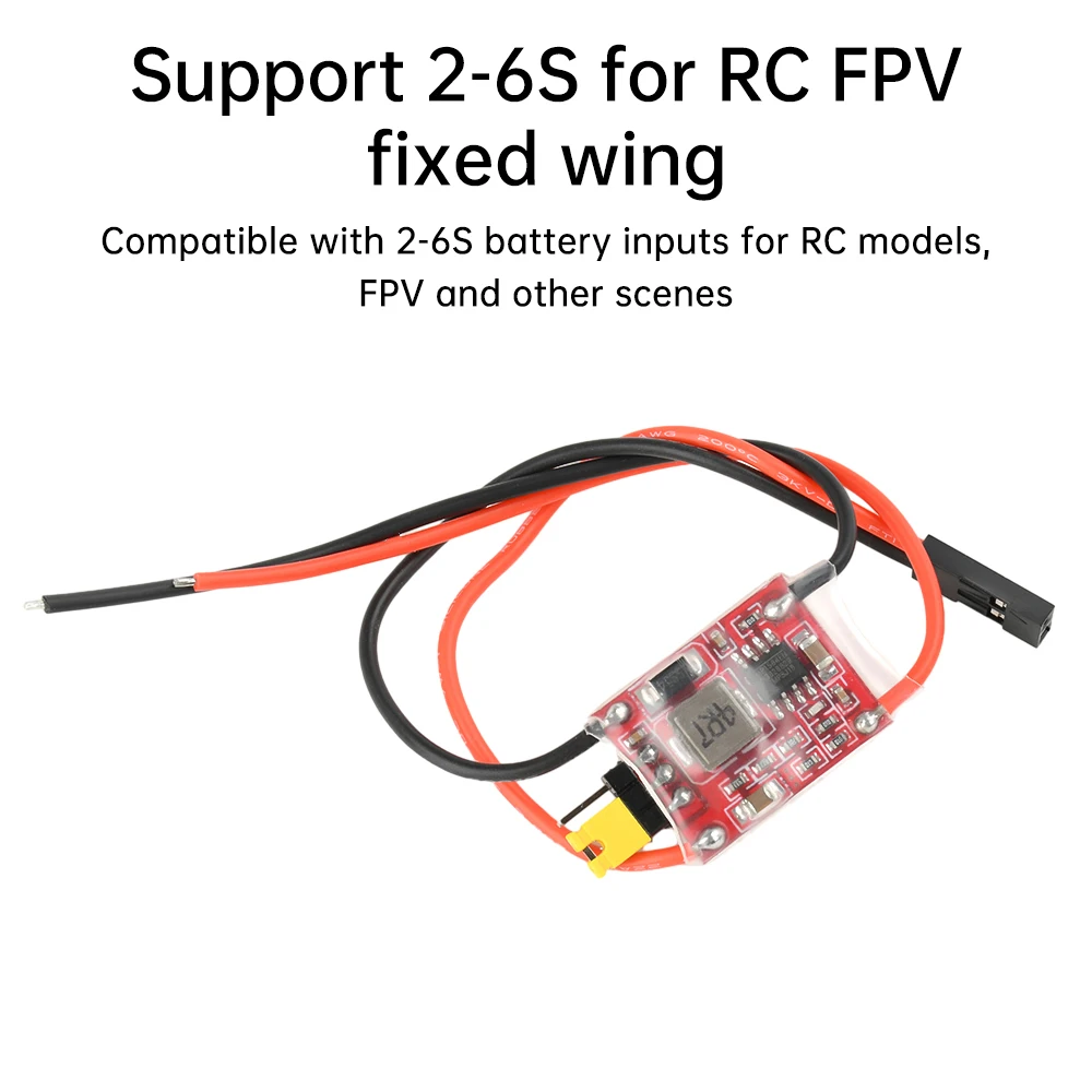 5V/12V 3A UBEC 2-6S Lipo Input 5V/12V BEC Step-down Output Receiver Power Supply Module For RC FPV Quadcopter