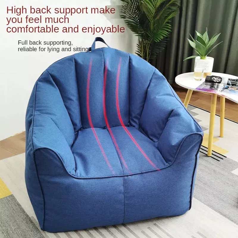 1pc Large Lazy Sofa Cover Without Filler Comfortable Lounger Seat Bean Bag Pouf Puff Couch Chair Cover For Living Room