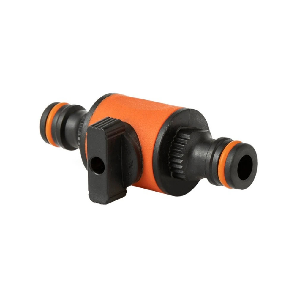 1PC 16MM Equal Garden Hose Shut Off Valve Fitting Plastic Tubing Tap Adapter Quick Joint for Watering Irrigation Car Wash