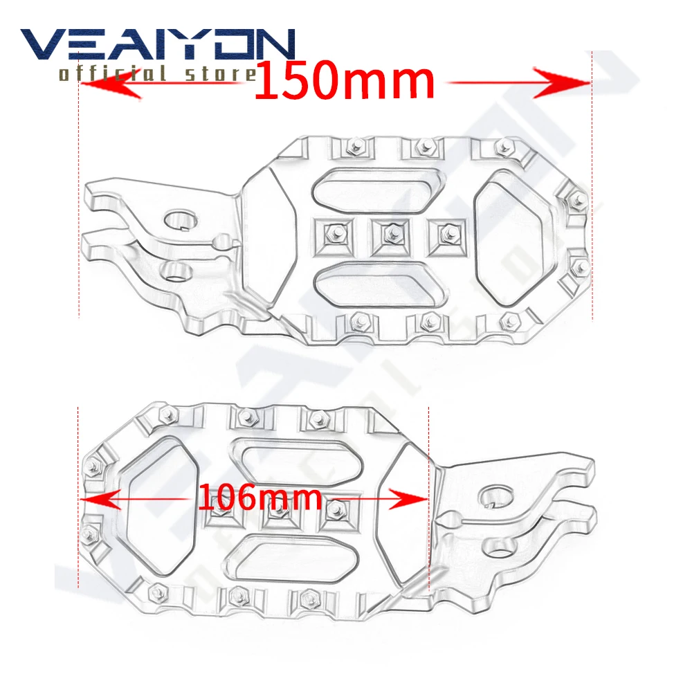 ل CRF1100L أفريقيا التوأم مغامرة الرياضة ES/DCT 2020-2023 2024 دراجة نارية الملحقات أوتاد القدم الدواسات مسند القدمين أوتاد القدم 2025