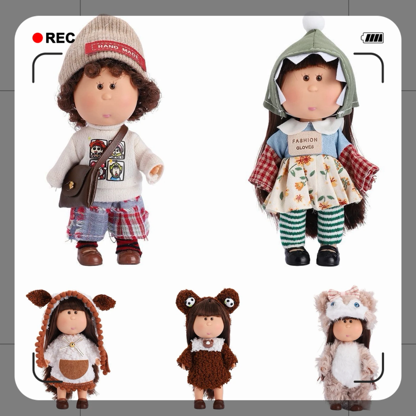 

14cm Spanish Potato Doll Mia Vinyl Naked Baby Doll with Movable Joints DIY Handmade Doll Convertible Clothes Girl PlayHouse Gift