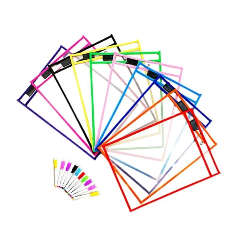 Saku Lembar Kerja dengan Spidol, Slot Pena,